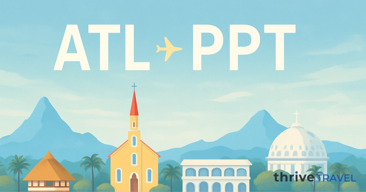 Atlanta to Papeete