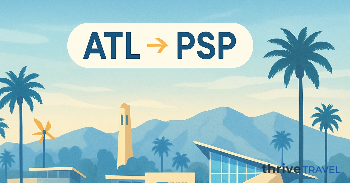 Atlanta to Palm Springs