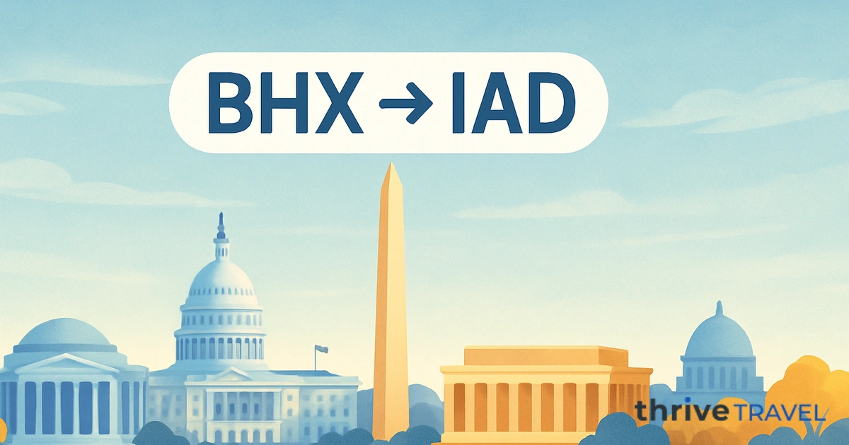 Birmingham to Washington
