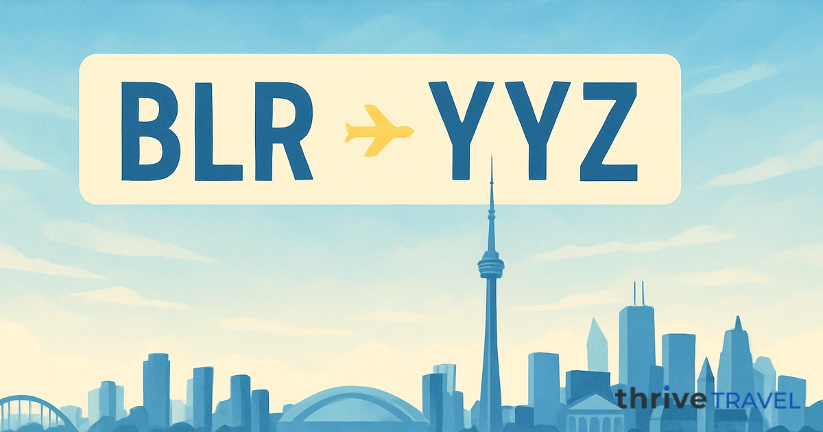 Bangalore to Toronto