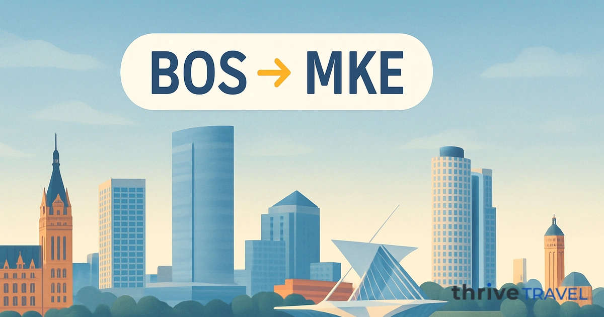 Boston to Milwaukee
