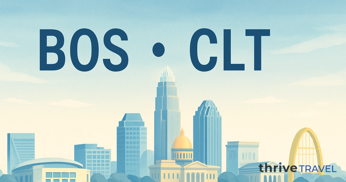 Boston to Charlotte