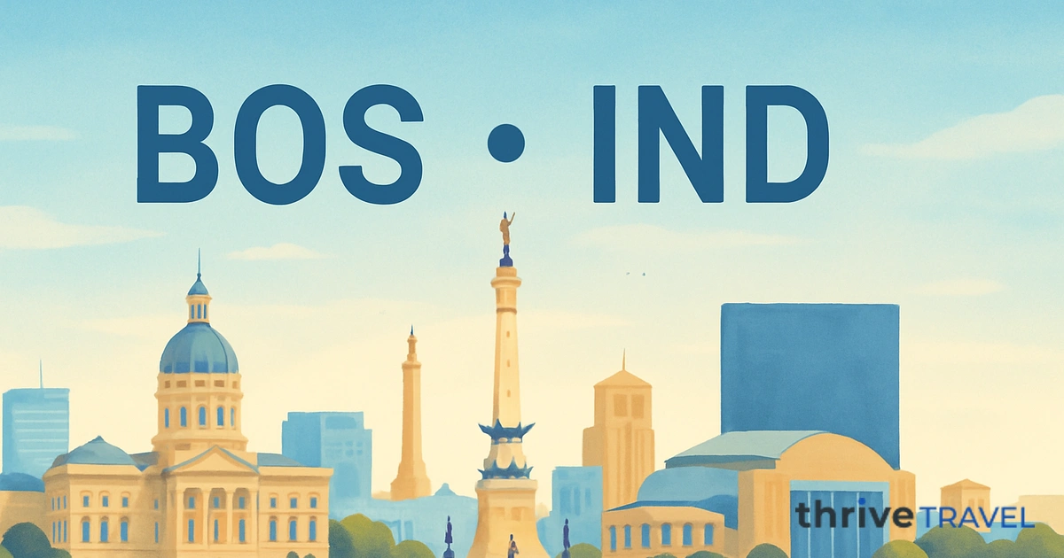 Boston to Indianapolis