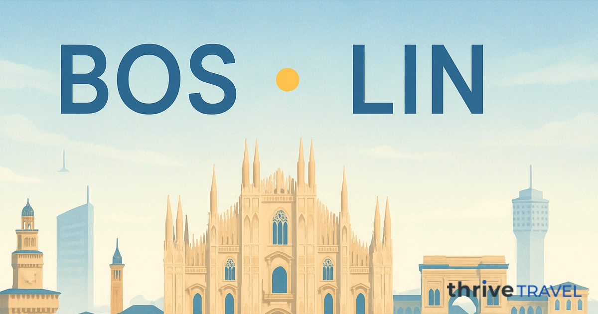 Boston to Milan