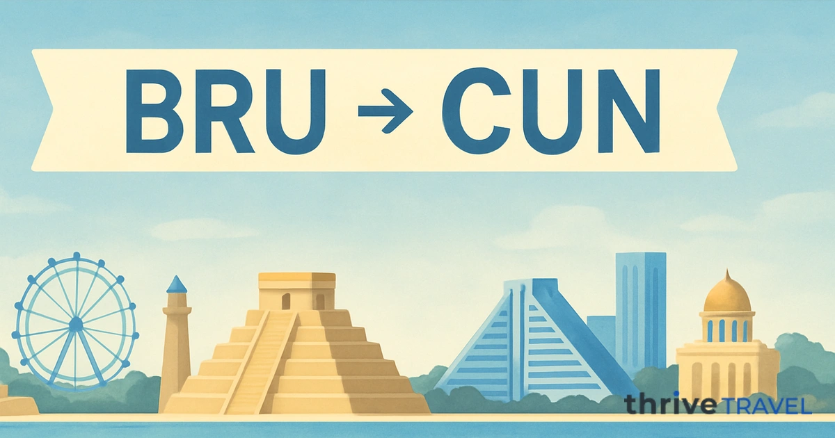 Brussels to Cancún