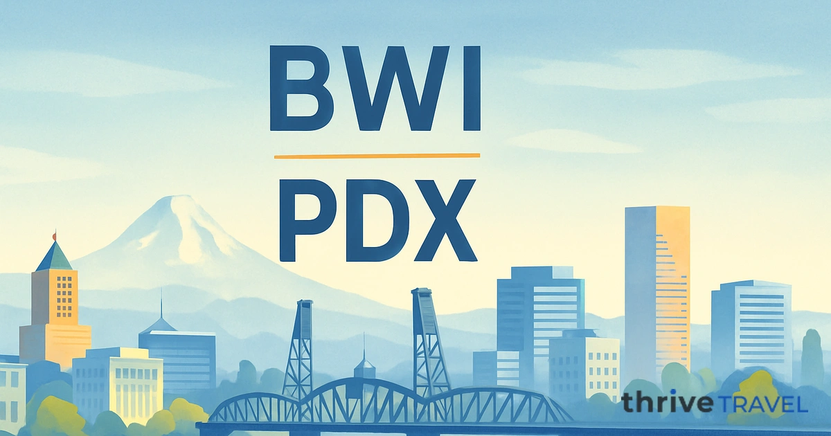 Baltimore to Portland