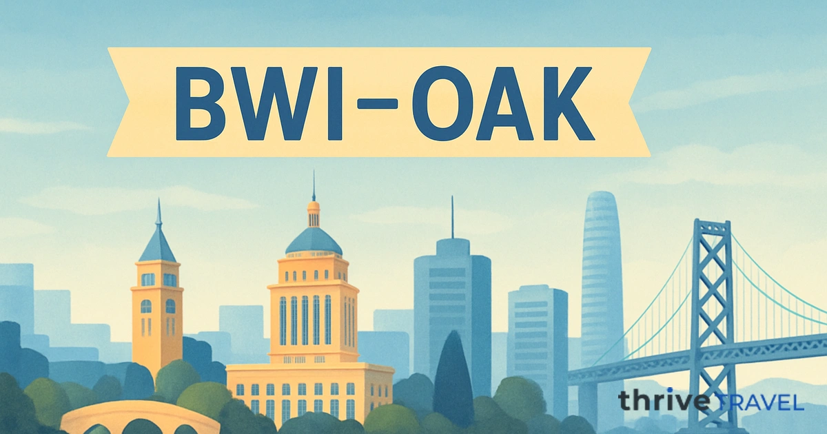 Baltimore to Oakland