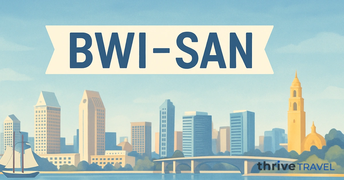 Baltimore to San Diego