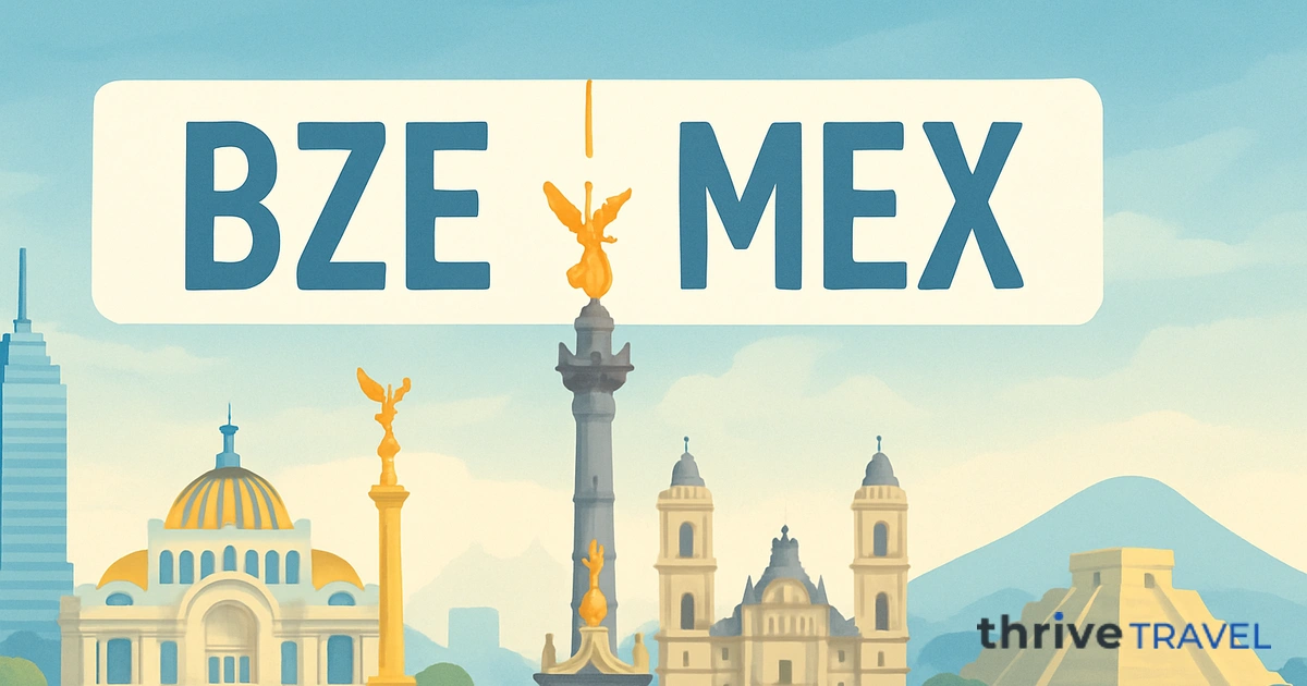 Belize City to Mexico City