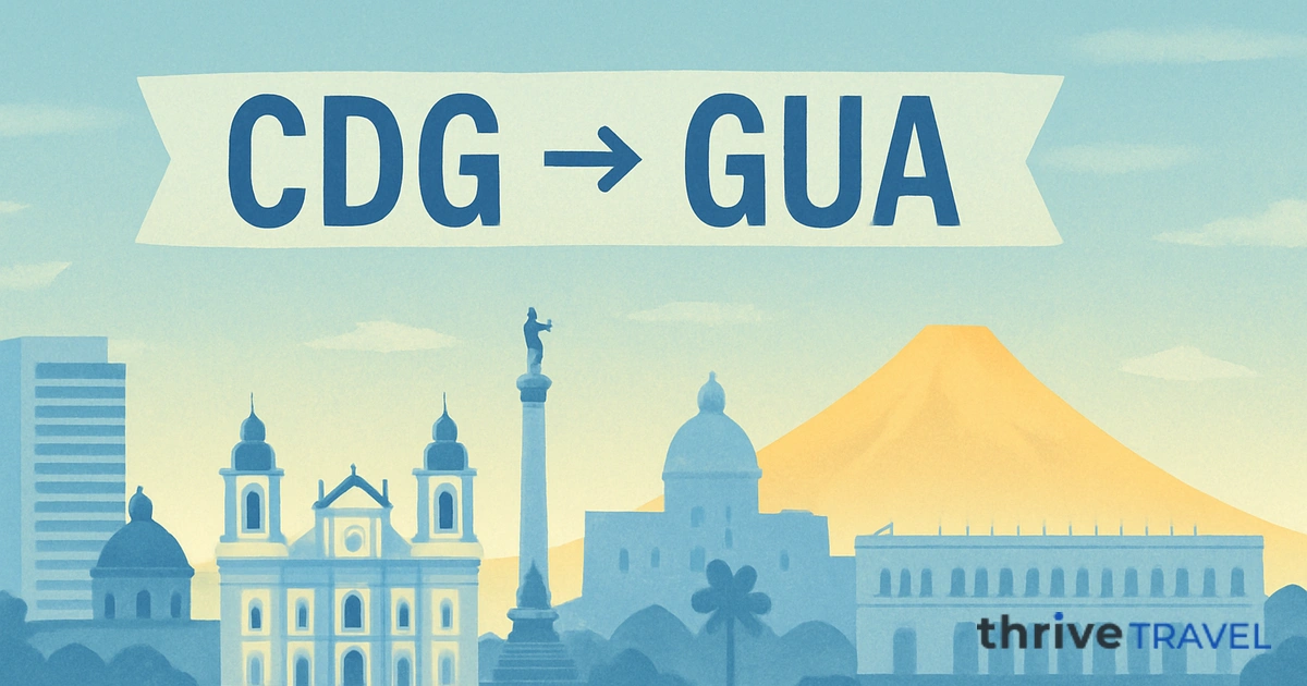 Paris to Guatemala City