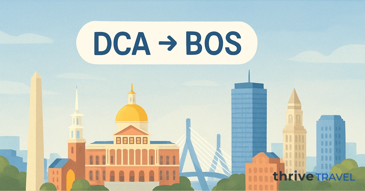 Washington to Boston