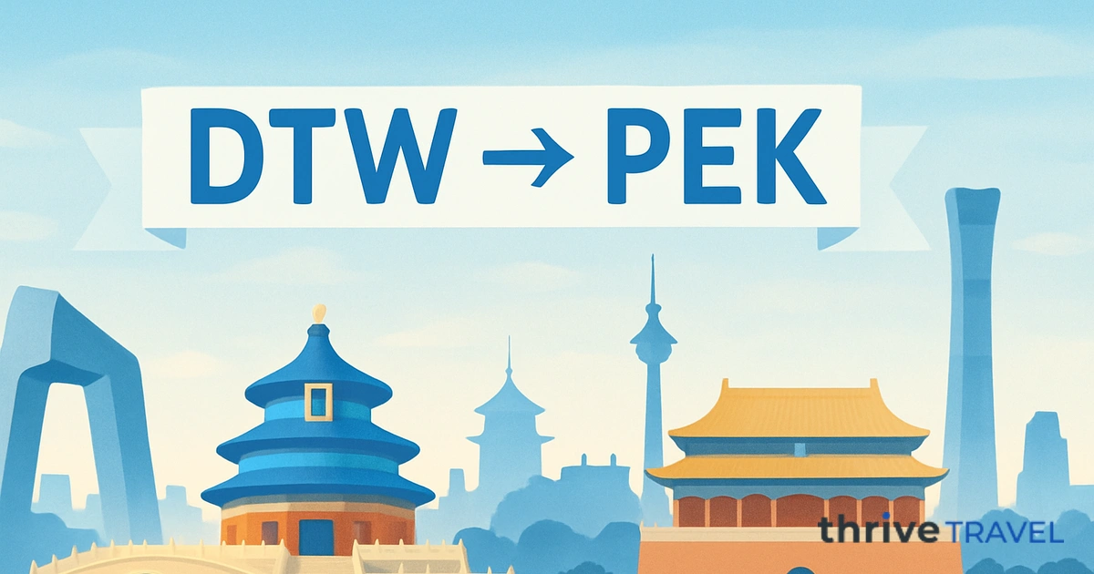 Detroit to Beijing