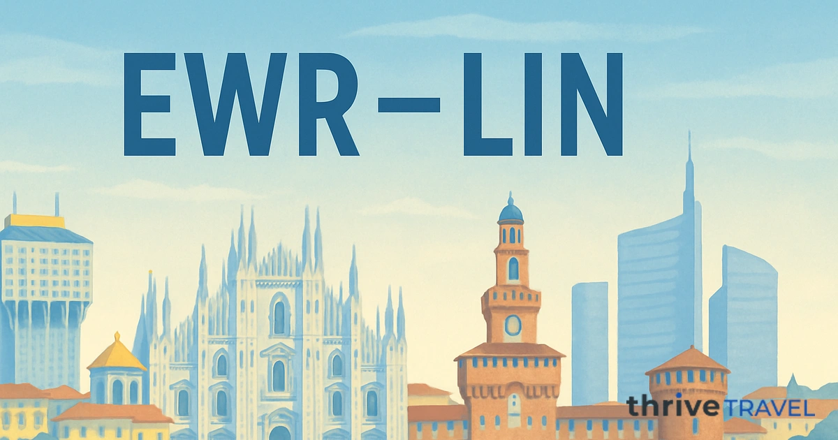Newark to Milan