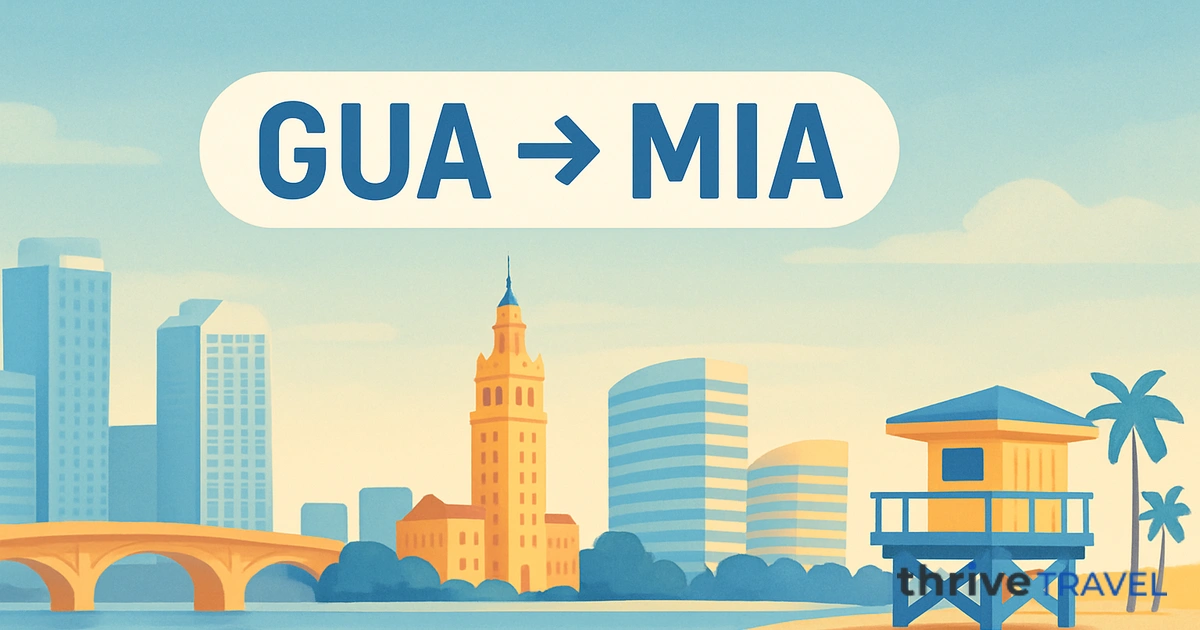 Guatemala City to Miami