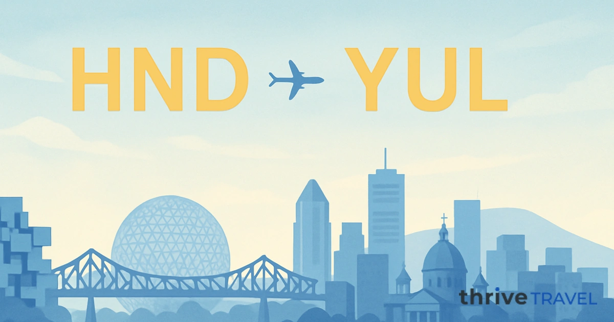 Tokyo to Montreal