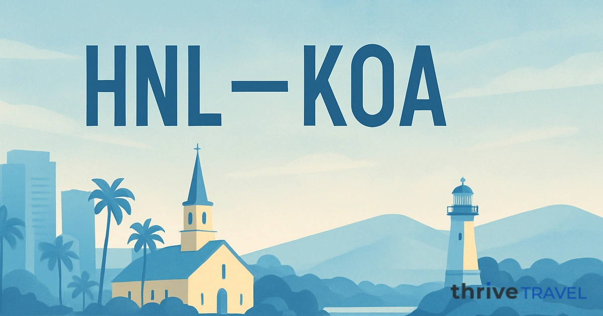 Honolulu to Kona