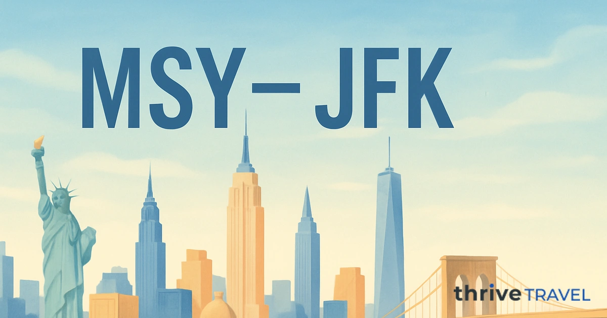 New Orleans to New York