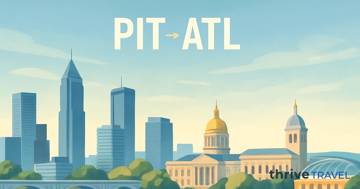 Pittsburgh to Atlanta