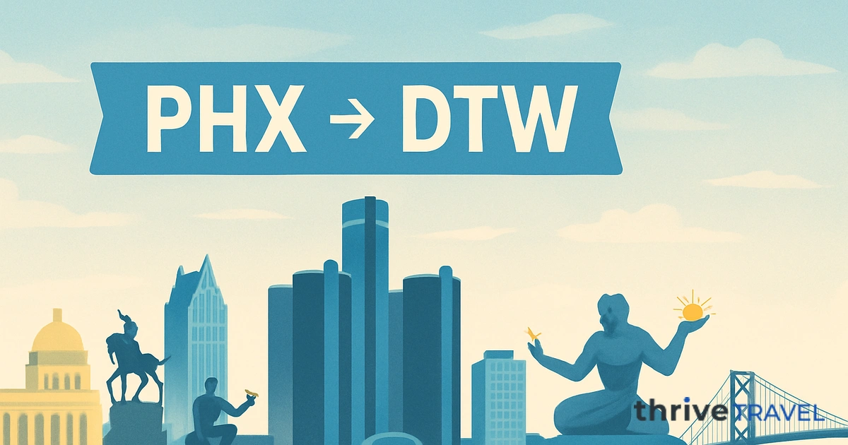 Phoenix to Detroit