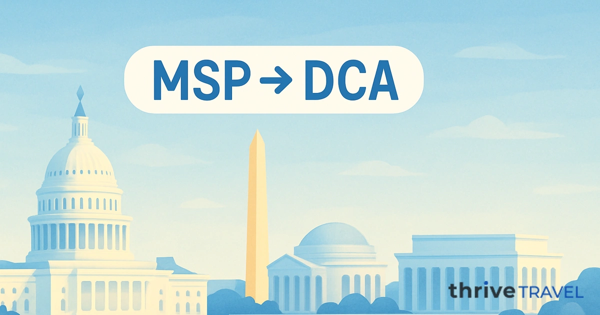 Minneapolis to Washington D.C.