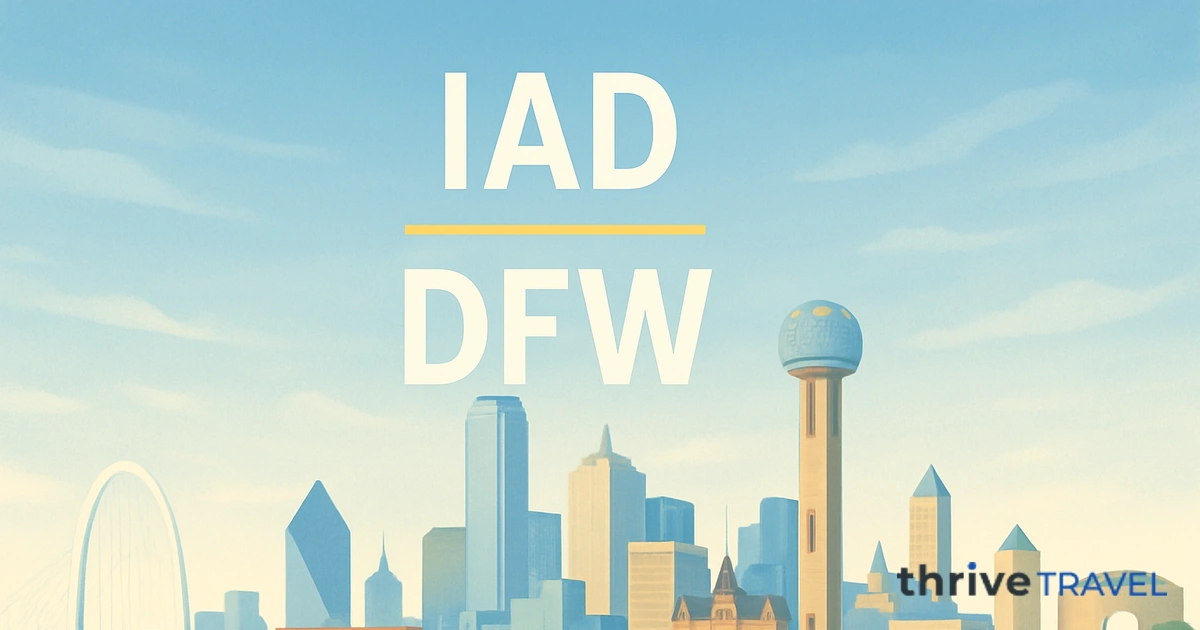 Washington to Dallas