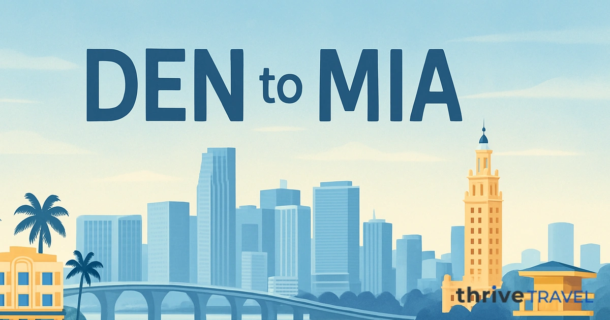 Denver to Miami