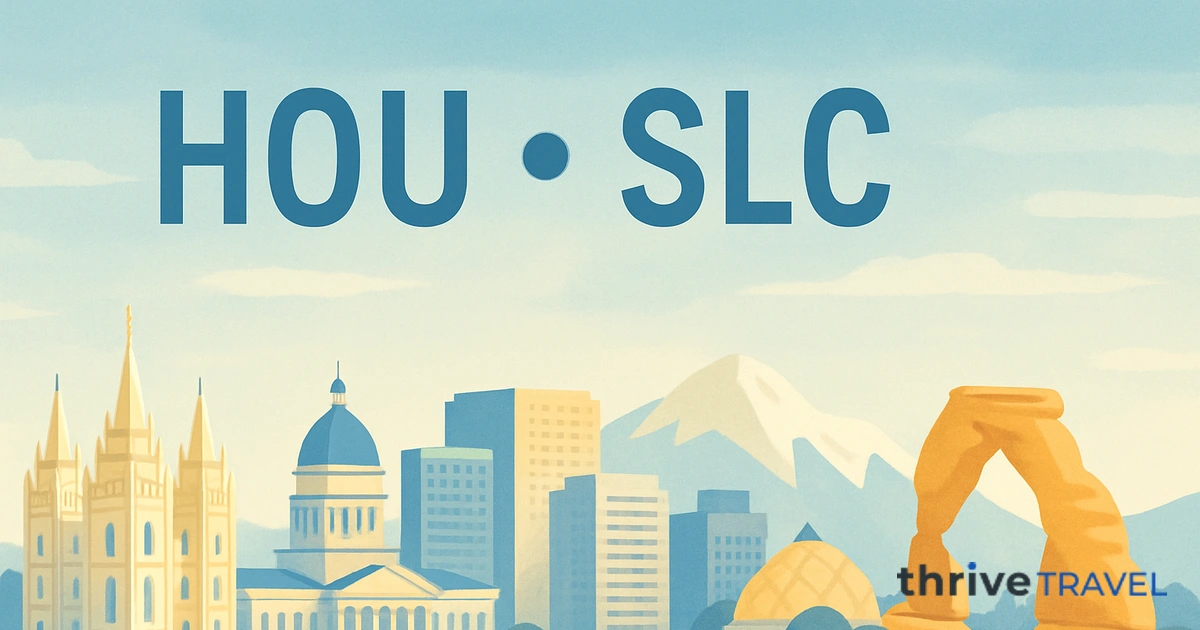 Houston to Salt Lake City