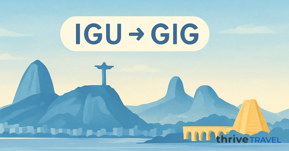 Foz do Iguaçu to Rio de Janeiro
