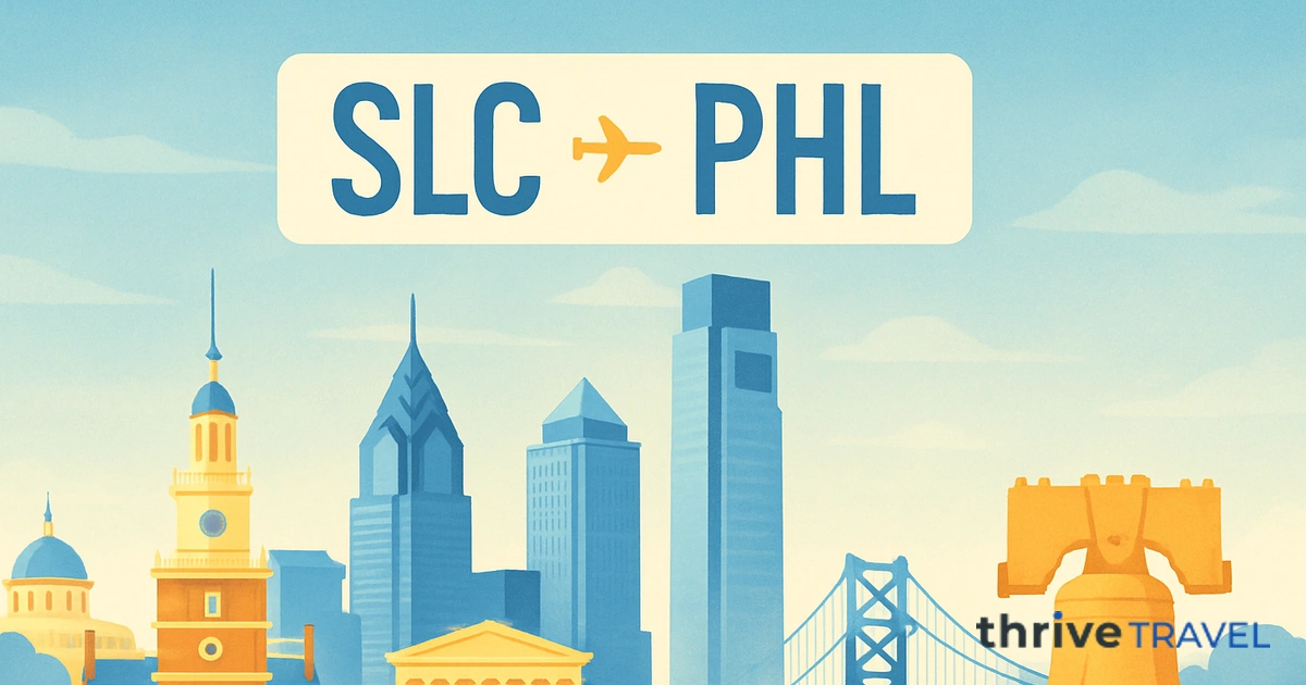Salt Lake City to Philadelphia