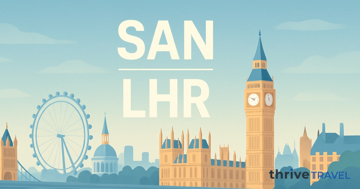San Diego to London
