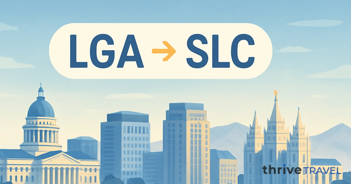 New York to Salt Lake City