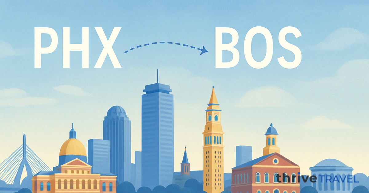 Phoenix to Boston
