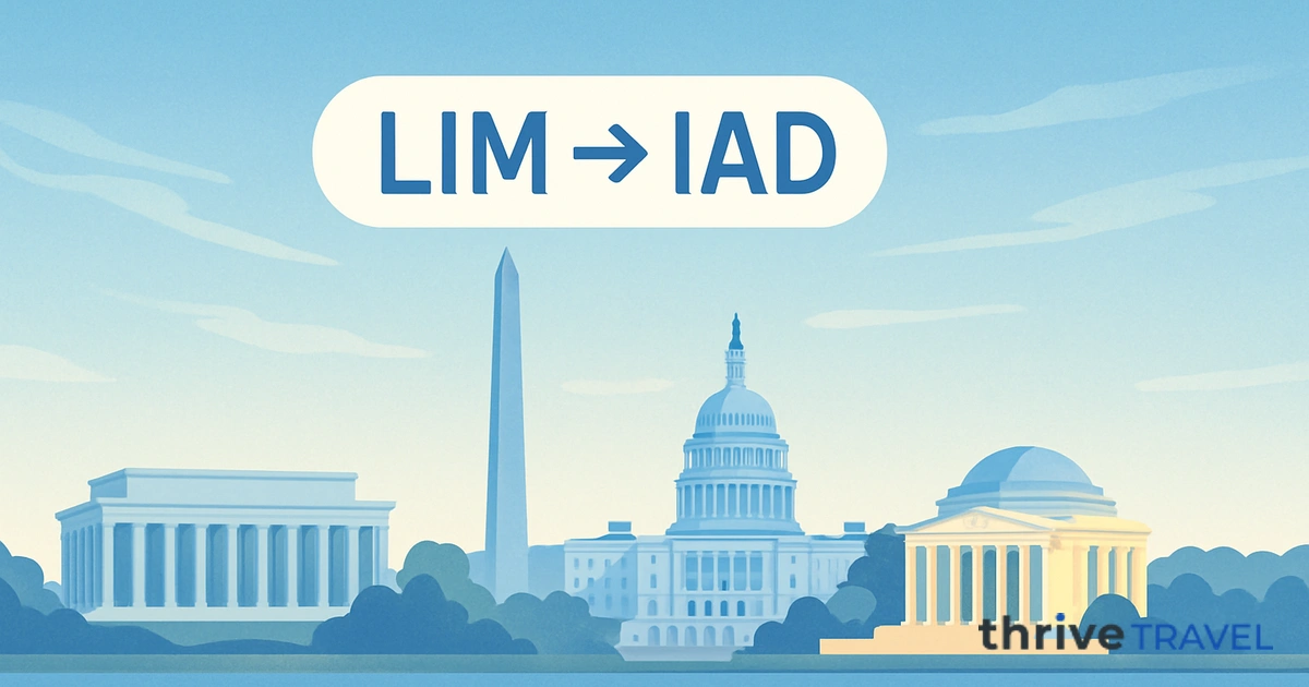 Lima to Washington D.C.