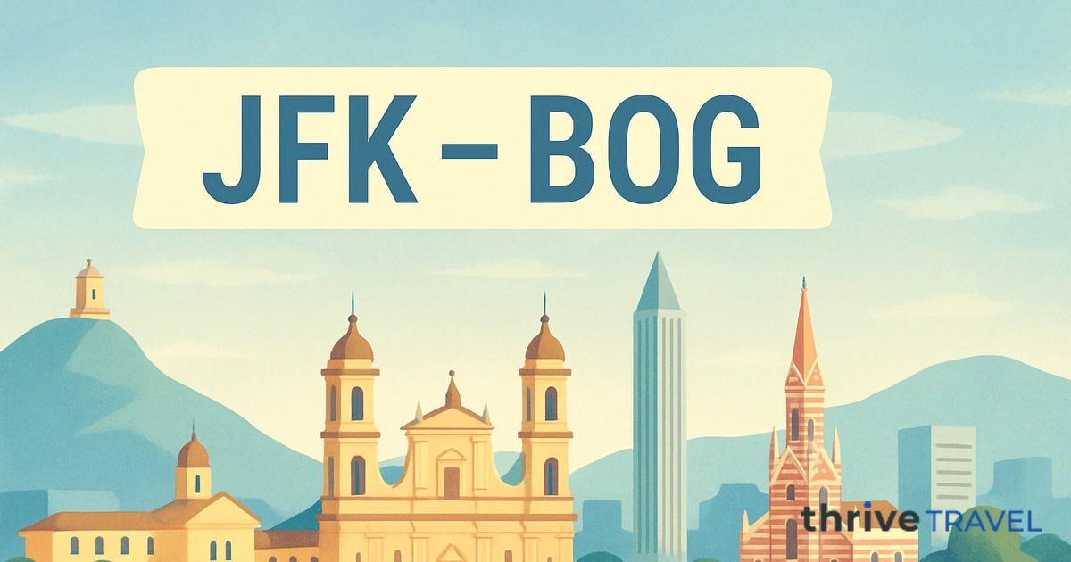 New York to Bogota