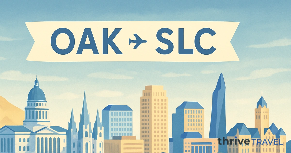 Oakland to Salt Lake City