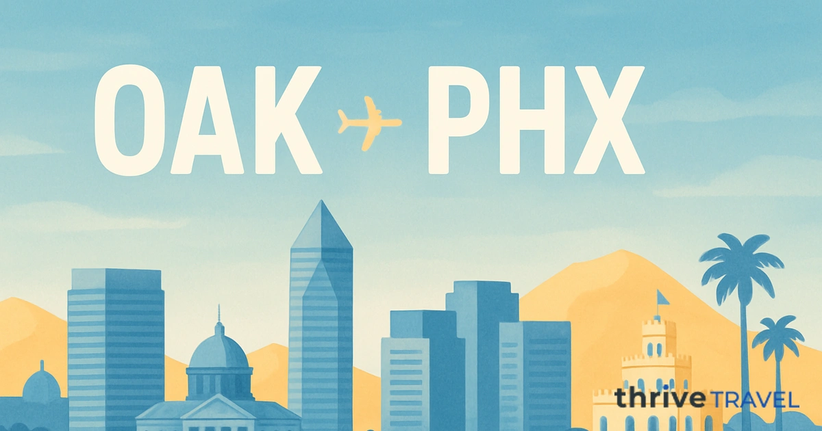 Oakland to Phoenix