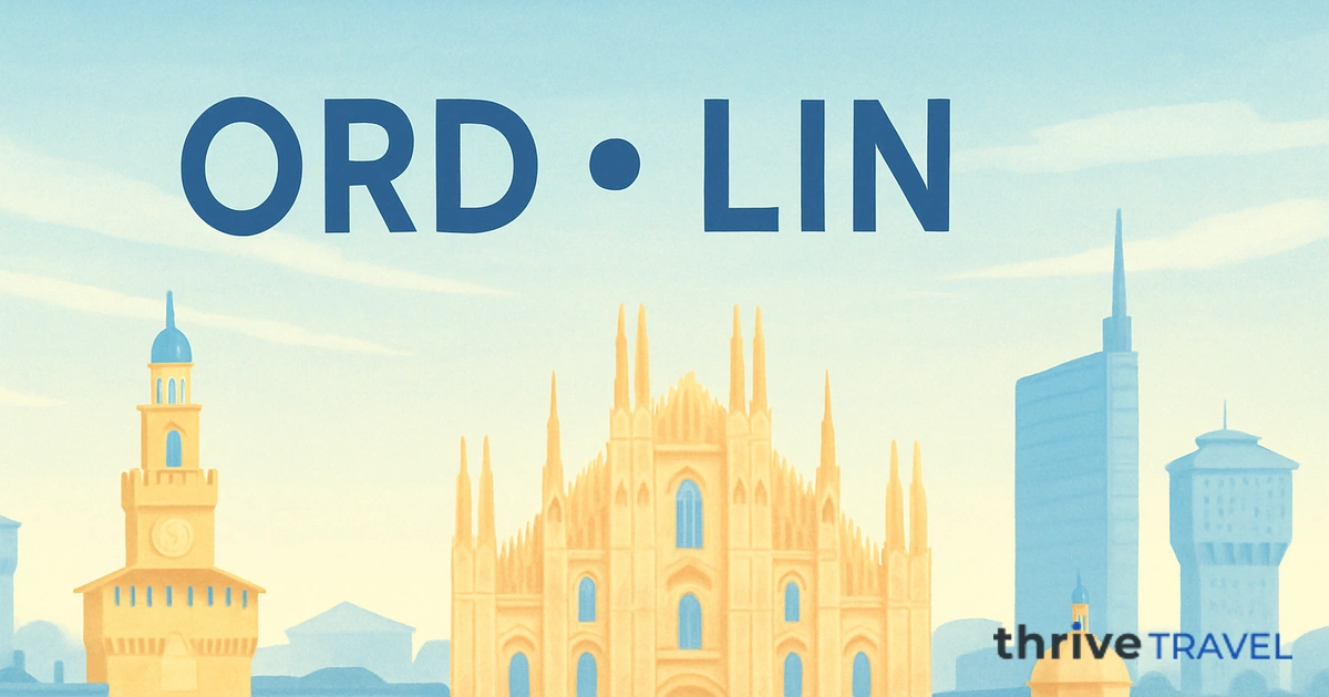 Chicago to Milan