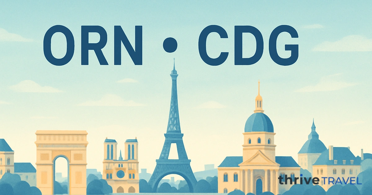 Oran to Paris
