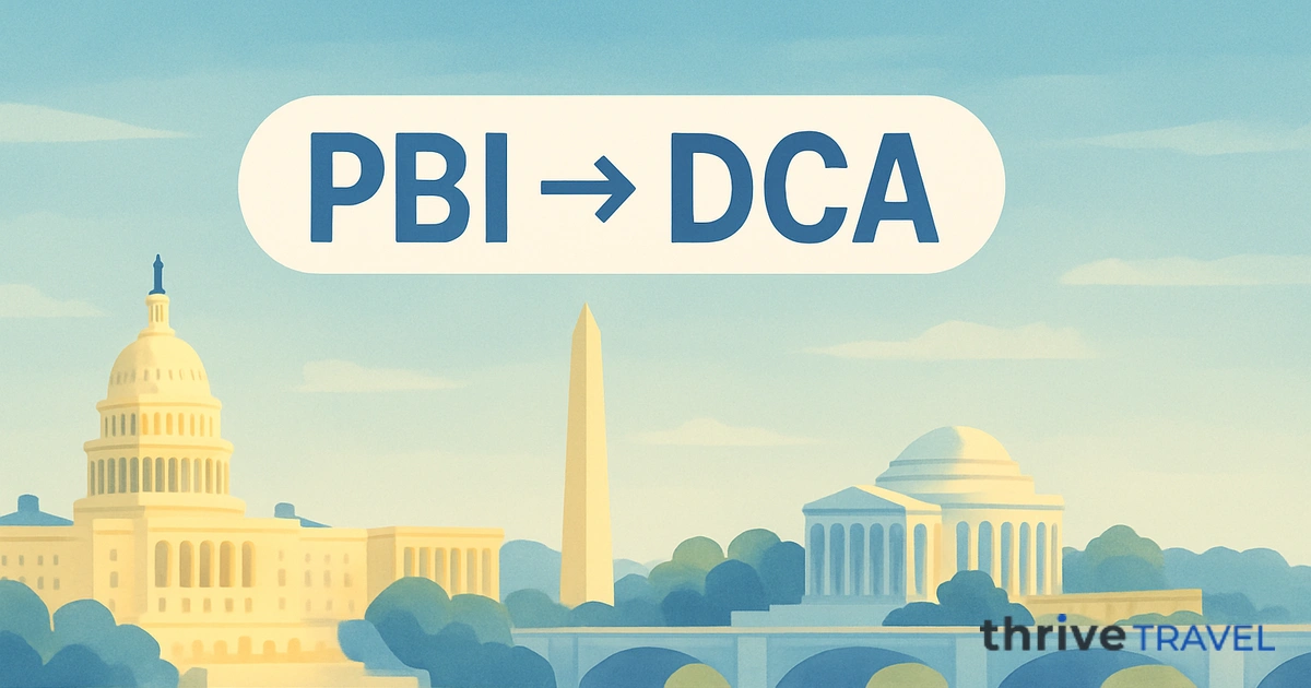 West Palm Beach to Washington