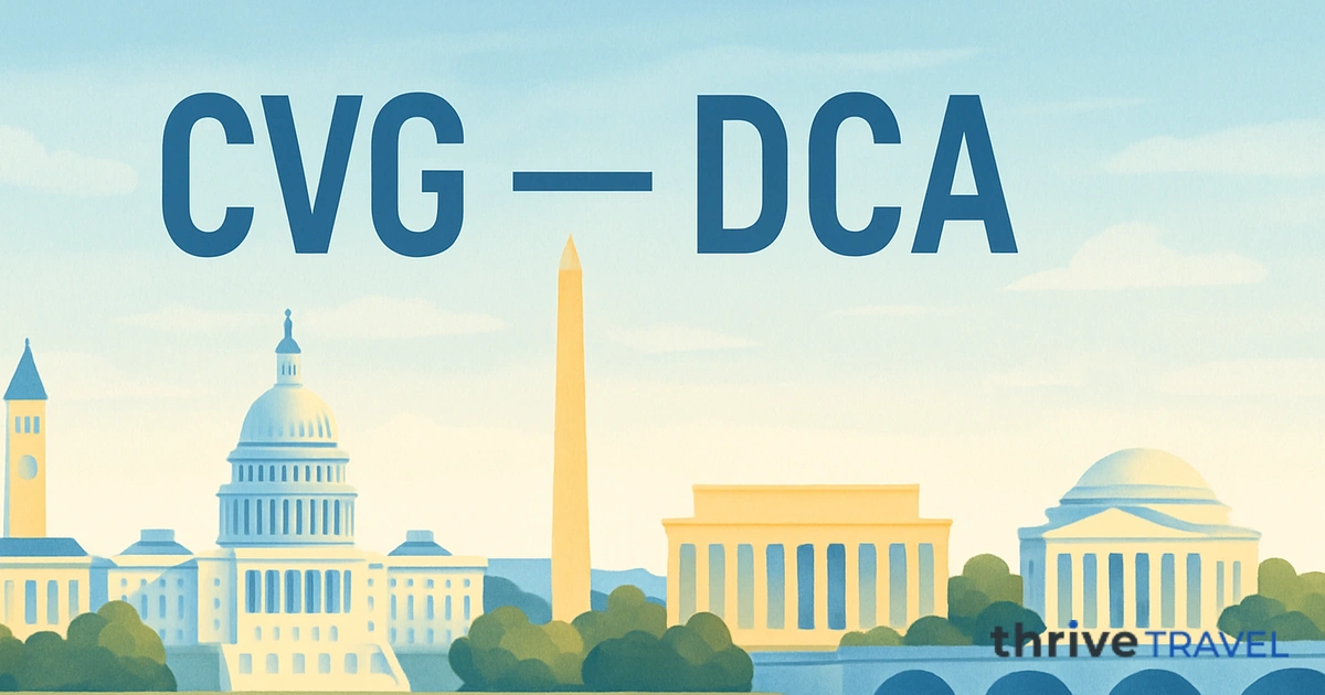 Cincinnati to Washington D.C.