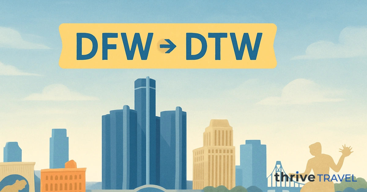Dallas to Detroit