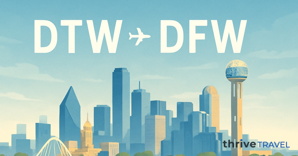 Detroit to Dallas
