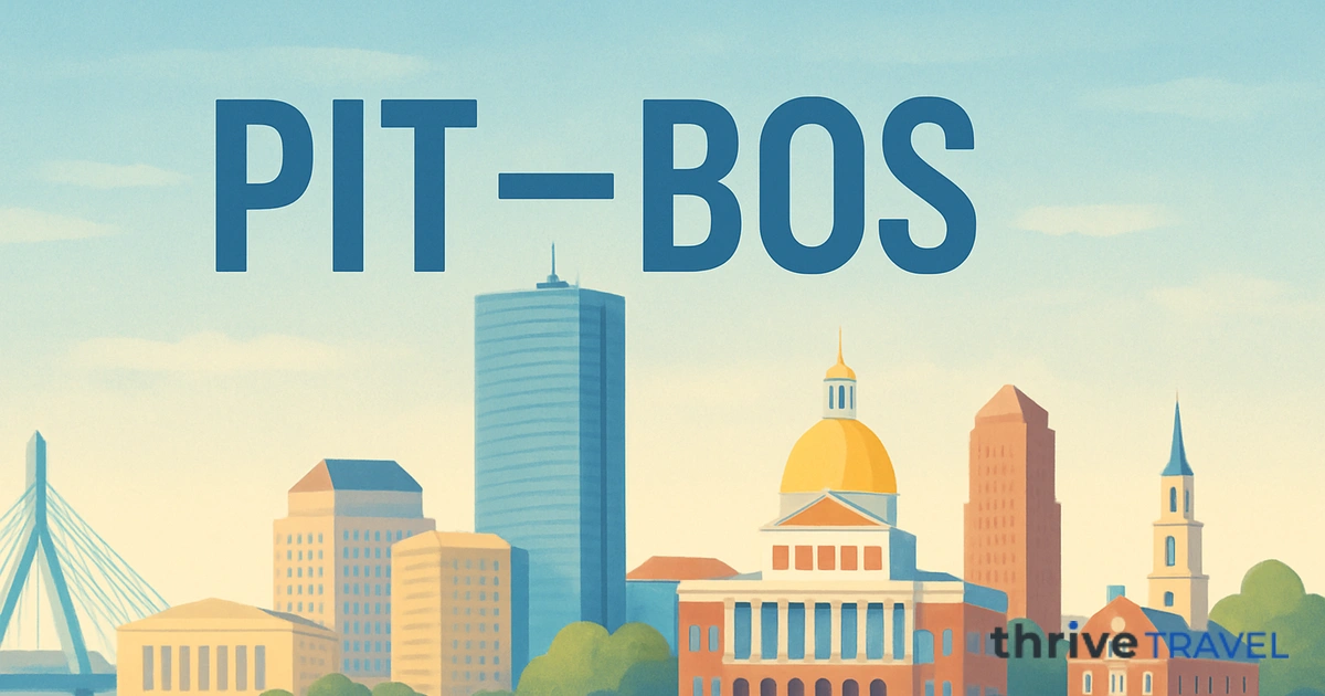 Pittsburgh to Boston