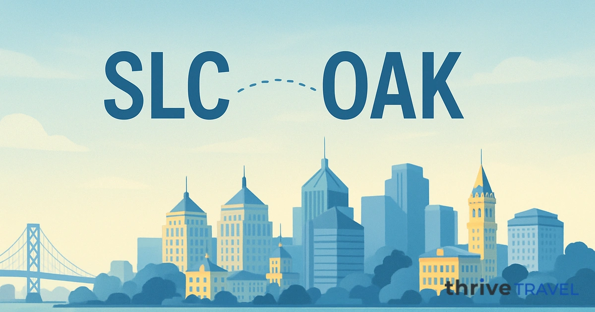 Salt Lake City to Oakland