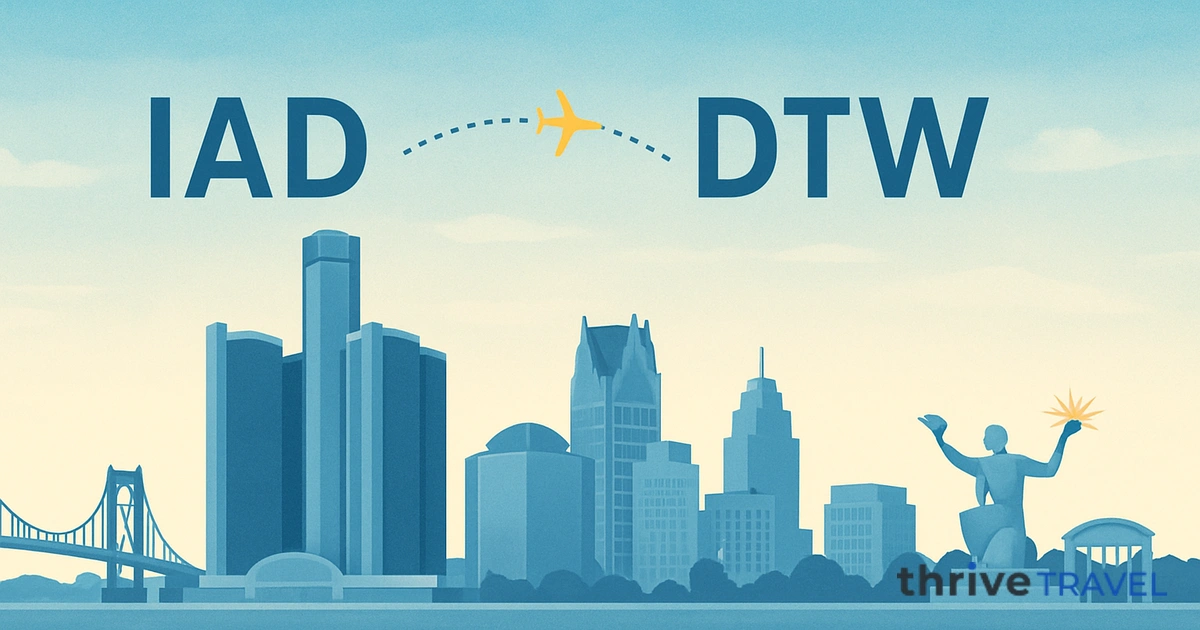 Washington to Detroit