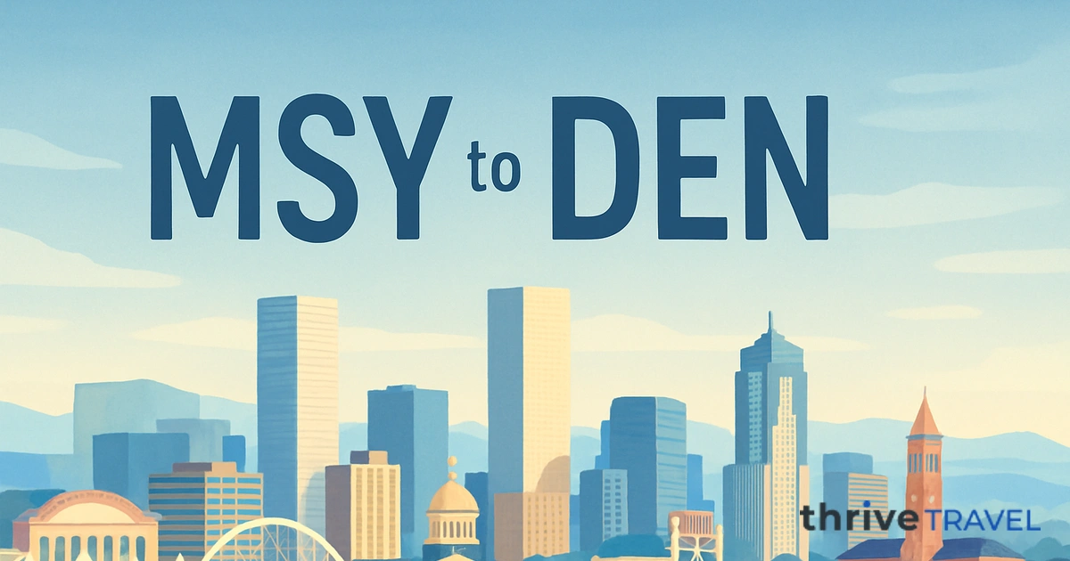 New Orleans to Denver