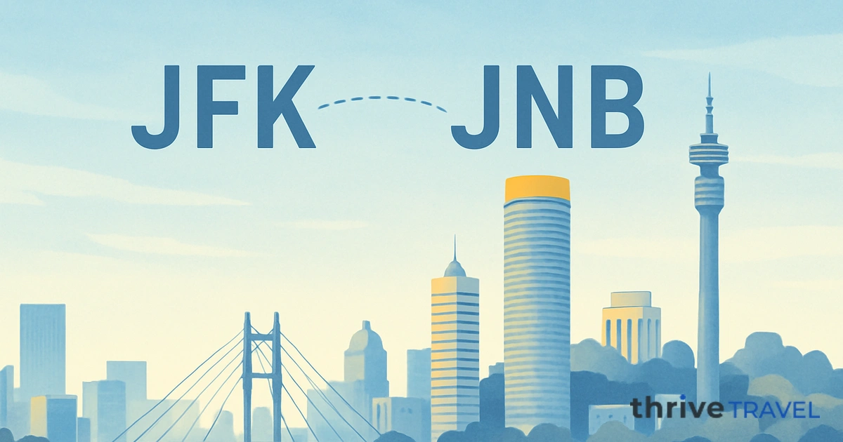 New York to Johannesburg
