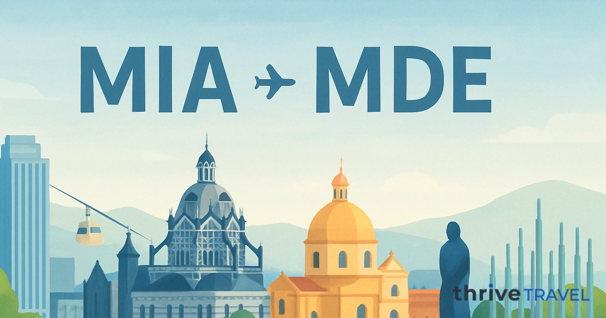 Miami to Medellín