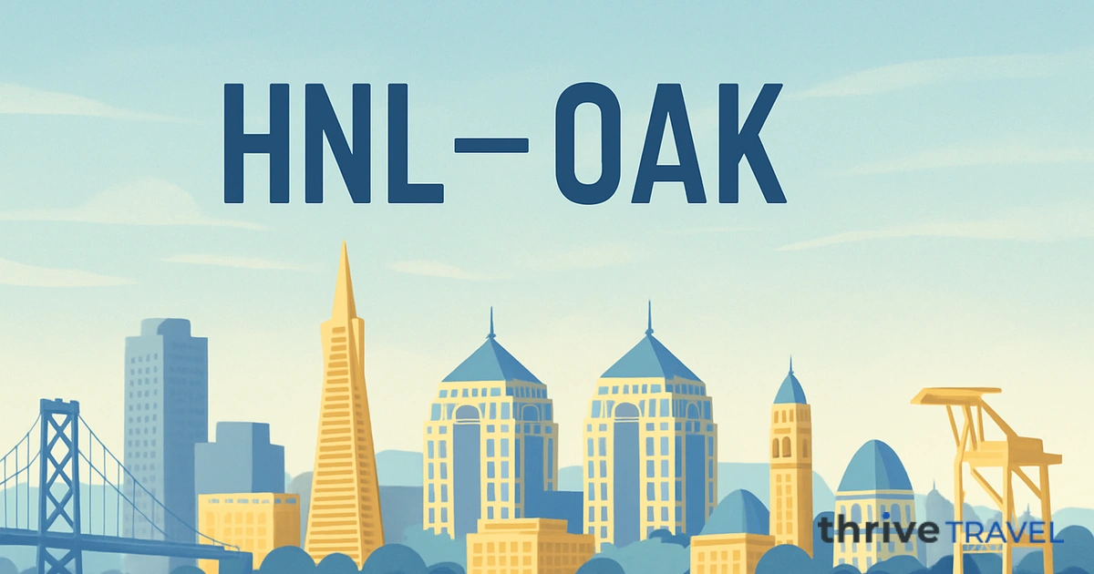 Honolulu to Oakland