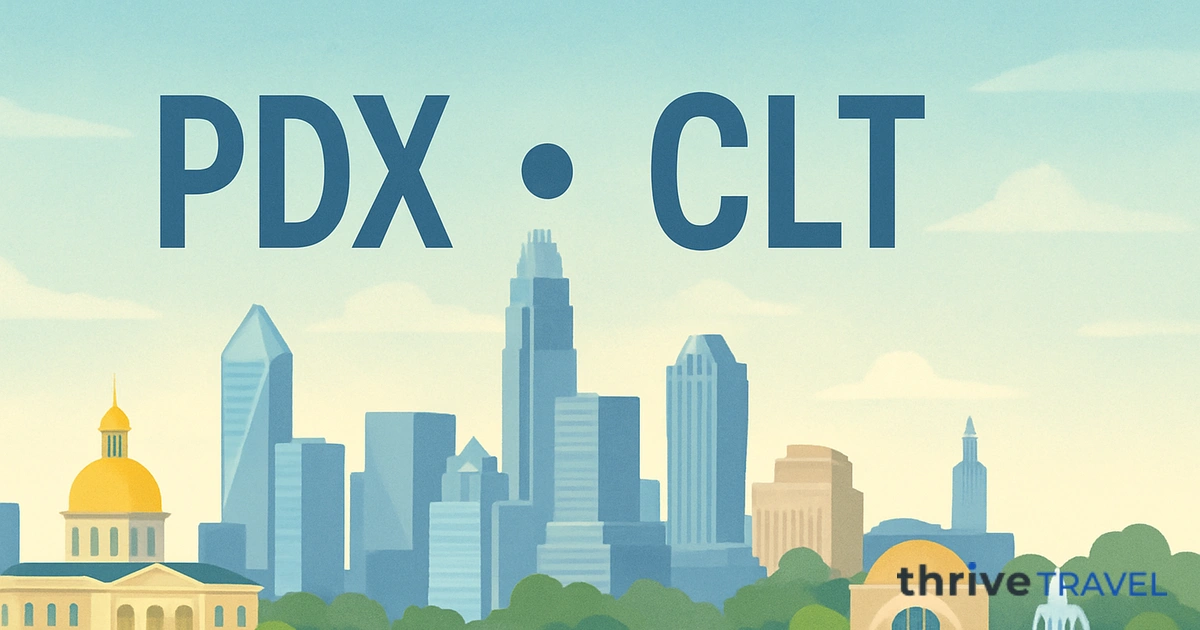 Portland to Charlotte
